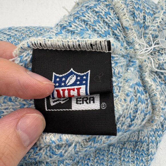 NFL New Era Los Angeles Chargers Knit Beanie Pom Hat Blue Yellow Winter Cap - Picture 7 of 8